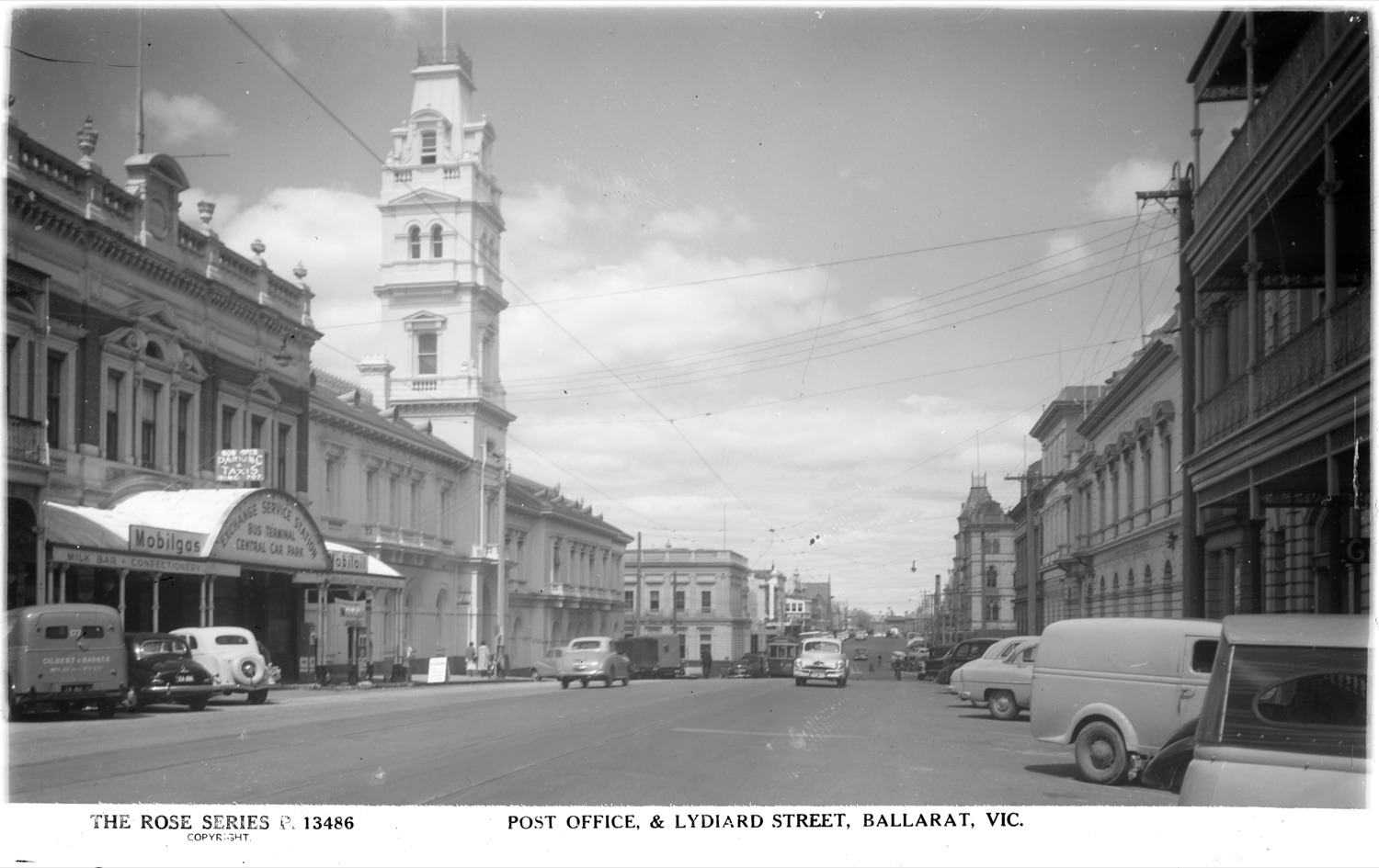 THE ROSE SERIES P. 13486 - POST OFFICE, & LYDIARD STREET, BALLARAT, VIC - H32492:8311